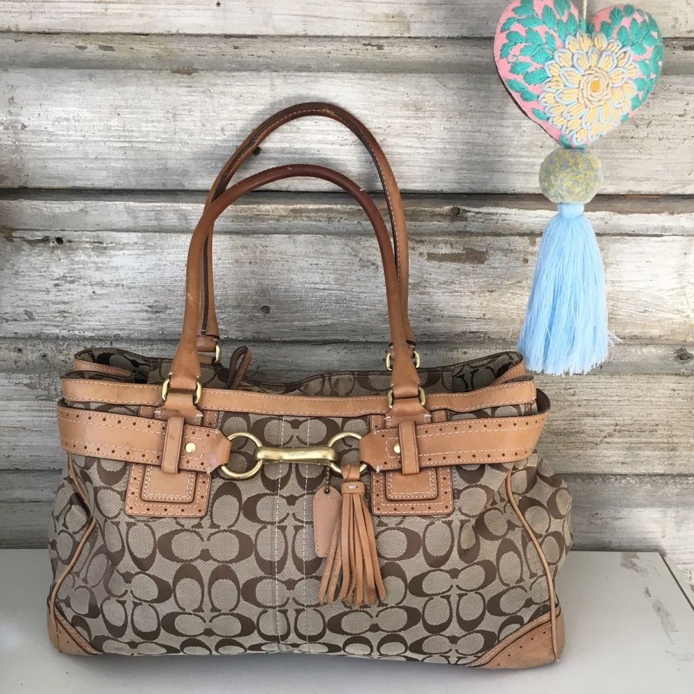 Coach preloved large purse